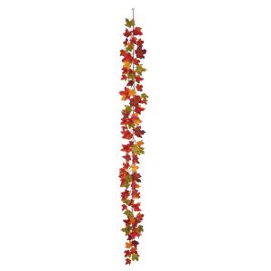 造花 アスカ メープルリーフガーランド オータム...の商品画像