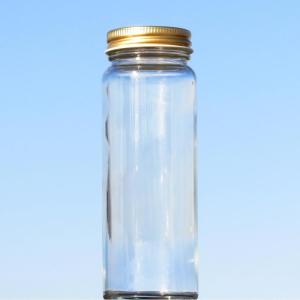 日限定07 ハーバリウム瓶 ログ 200ml 専用スクリューキャップ付「キャップ色 ゴールド」 ハーバリウム 瓶 ボトル ガラス瓶