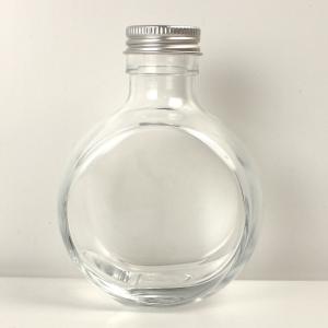 ハーバリウム瓶  フラット 150ml アルミ銀キャップ付 ハーバリウム