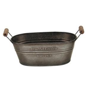 GREENHOUSE ハートフルガーデンブリキポット 2365-B 植木鉢 おしゃれ ガーデニング 園芸用品 フラワーポット アイアン ブリキ鉢