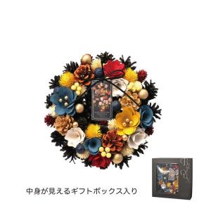 GREENHOUSE アートピースリース M ブリューゲル「陶製の花瓶に生けられた小さな花束」 5650-B フラワーリース 花リース完成品 ドライフラワーリース