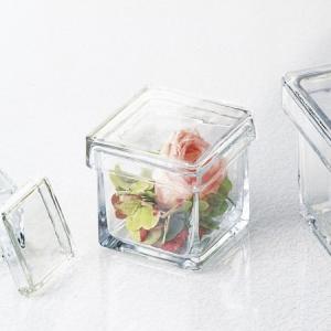 LEOタカオカ Ｔ−１４０８　ガラスの宝石箱　Ｌ 142-1408-0 花器 花瓶 ガラス花器