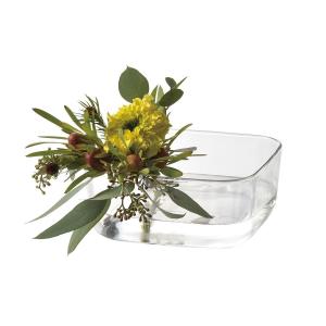 LEOタカオカ ガラスベース 四角 F-3456 花器 花瓶 ガラス花器 : はなど