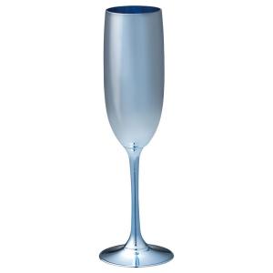 LEOタカオカ Ｇ−011 フルートグラス ブルー G-011 花器 花瓶 ガラス花器