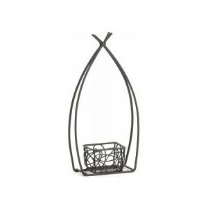 LEAD STYLE 柄抜アイアンスタンド 角形90 ブラック LAF-090BK フラワー