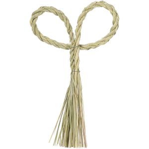 松村工芸 いわみ稲わらリース穂付12 25-1112-0 しめ縄 正月飾り しめ縄