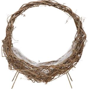 NatureDesigns 自立バッグリース30cm N ホワイトペイント有り