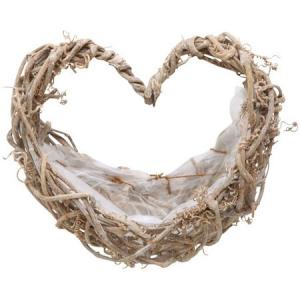 NatureDesigns ハートバッグリース 小 ナチュラル 45346 リース土台