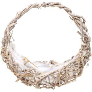 NatureDesigns バッグリース17ｃｍ N ホワイトペイント有り