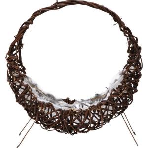 NatureDesigns 自立バッグリース30ｃｍ ブラウン 45421　2個