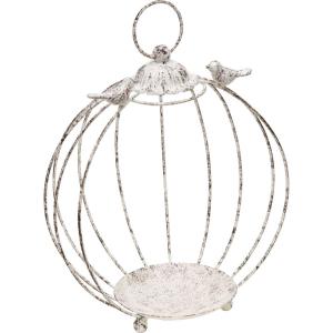 日限定07 NatureDesigns 鳥かご ボール大 グレイ 45548 花器 花瓶 ワイヤー花器