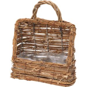 日限定07 SG Wonder zone ウイロー山型手付Sホワイト 318-002W かご