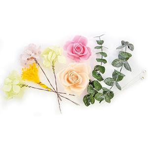 プリザーブド フロールエバー プラスフラワー パレット ピーチ＆ピンク ＰＰ FLKT11-118 プリザーブドフラワー花材 バラ ローズ