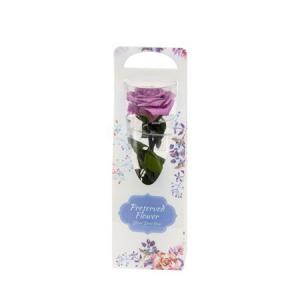 日限定07 プリザーブド フロールエバー ショートステムローズ ラベンダー FL072025-14 プリザーブドフラワーギフト バラ1輪