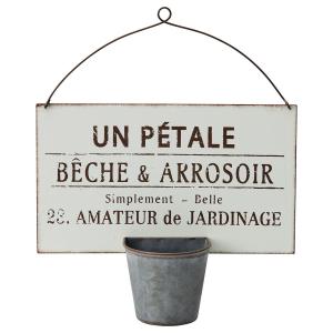 友膳 ピタレハングポットW MH1684 園芸用品 ガーデニング雑貨 オーナメント サイン プレート