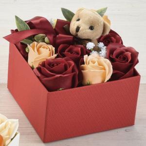 ソープフラワー 松野ホビー 1輪抱っこベアー レッド GM-5430 ソープ