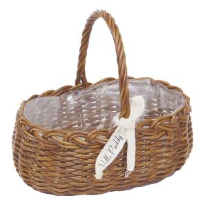 日限定07 村田屋産業 PPラタンバスケットNaturalL 3173 かご