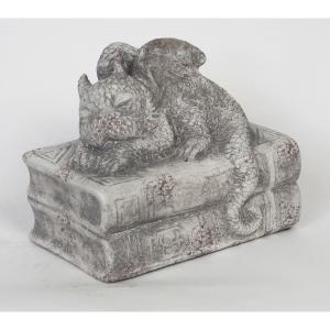 村田屋 ドラゴンスリープブック 置物