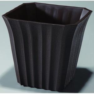 日限定07 フラワーベース ピエーガ５号 角型 　コゲチャ 178-66187-0 10個 花器 花瓶 プラスチック アクリル花器