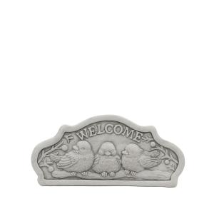CARNAC ガーデンプレートBスリーリトルバードGY グレー GFBPL08GY 園芸用品 ガーデニング雑貨 オーナメント サイン プレート