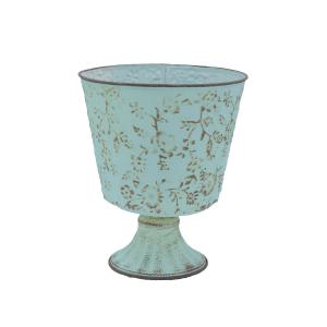 CARNAC ブルームゴブレットL-GR グリーン HSBL09GR 園芸用品 植木鉢 フラワーポット アイアン ブリキ鉢