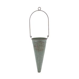 CARNAC ニュイポルテハンギングコーンGR グリーン HSNT13GR 園芸用品 植木鉢 フラワーポット アイアン ブリキ鉢