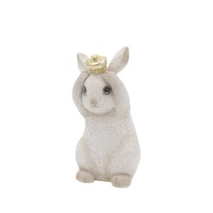 CARNAC レジンアニマルラビットB-IV アイボリー HG07IV 園芸用品 ガーデニング雑貨 オーナメント 置物 オーナメント