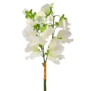 日限定07 造花 パレ スイトピーバンドル 3本 クリーム P-8348-10 造花 花材「さ行」 スイトピー