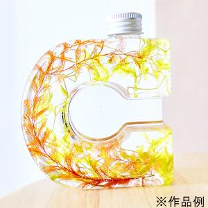 日限定07 NAMEW ネイミュー  イニシャルハーバリウム用 アルファベットPETボトル ≪C≫ 290ml ハーバリウム 瓶 ボトル PETボトル｜hanadonya