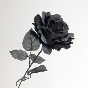 造花 ビバ工芸 シングルローズ VD-4222-BK 造花 花材「は行」 バラ