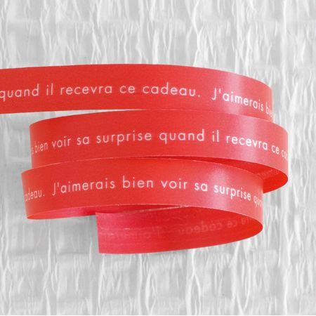 HEADS シャーププリントカーリングリボンレッド−7 1巻  SRP-R7 サテンカーリングサテン...