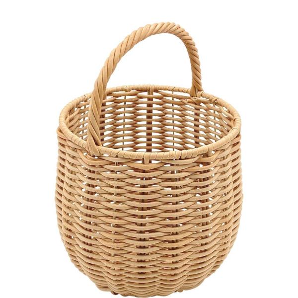 日限定07 drawerplus Towc トーク エト フェイクPE ラタン風ワンハンドルバスケッ...