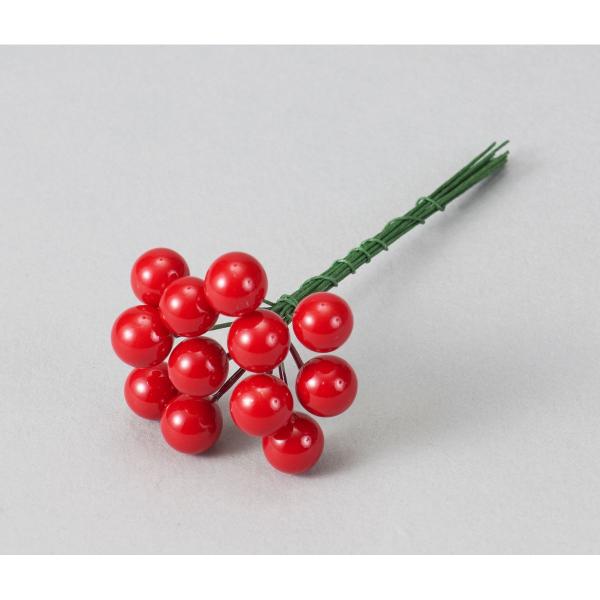 ビダヤコム 10ＭＭベリーピック 144本 袋  レッド JS0023-003R 造花実物、フェイク...