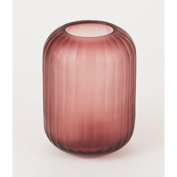 ビダヤコム フロストガラスベース パープル JS0035-017PP 花器 花瓶 ガラス花器