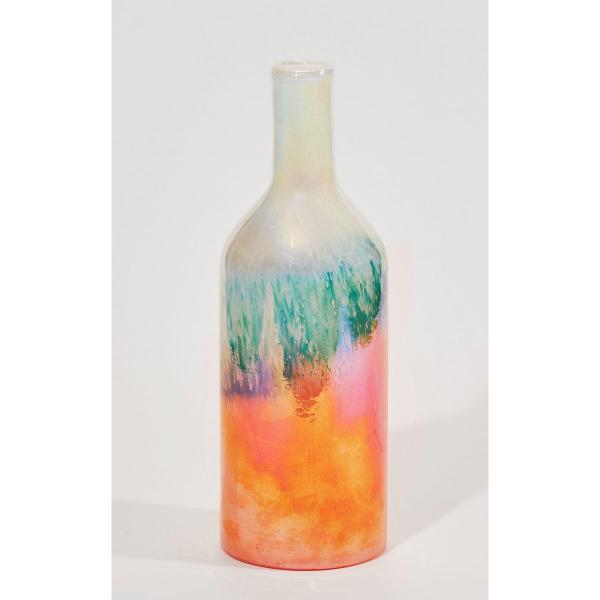 ビダヤコム マーブルガラスベース ピーチ JS0036-006PEA 花器 花瓶 ガラス花器