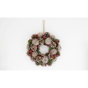 造花 ビダヤコム ナチュラルリース BR ブラウン VS22120-008 フラワーリース 花リース完成品 クリスマスリース