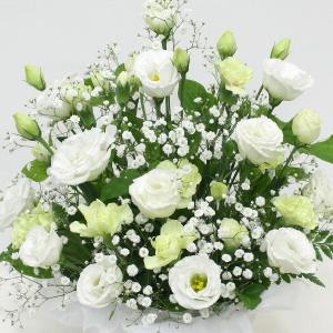 供花 トルコキキョウの清楚な感じのお供え花アレ...の詳細画像1