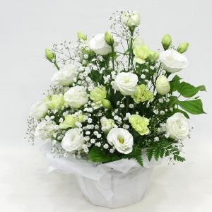 供花 トルコキキョウの清楚な感じのお供え花アレ...の詳細画像3