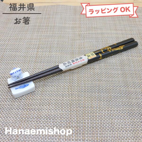 お箸 食洗開運箸竜 （23cm）滑らない 夫婦箸 太め 龍 （ネコポス配送可）｜和食器 陶器 三階菱