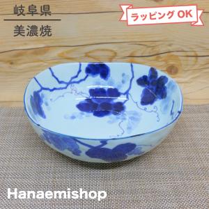 小鉢 美濃焼 変形鉢 藍染ぶどう3.5寸鉢 （5枚セット） 取皿 ボウル