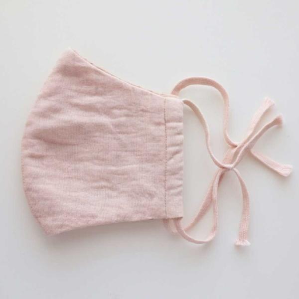 数量限定 布マスク Lサイズ 草木染め 茜 華布 オーガニックコットン 日本製 夏用 無地