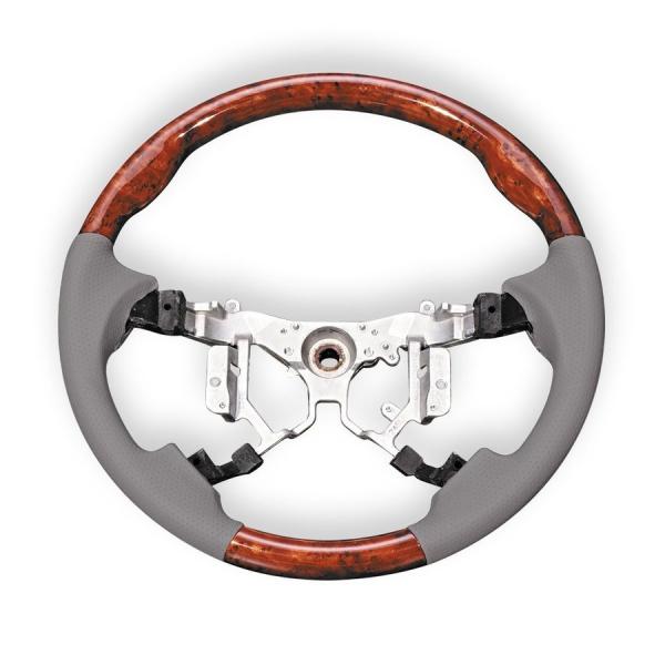 ステアリング エスティマ 50系 ノア ヴォクシー 70系 スタンダード タイプ 茶木目 ZERO ...