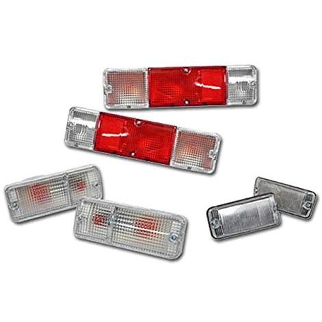 S0002 ジムニー 純正バンパー用 赤白 テール &amp; クリア ウィンカー マーカー 3点セット J...