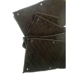 NV350キャラバン 専用設計 収納ポケット付 サンシェード ブラック 黒