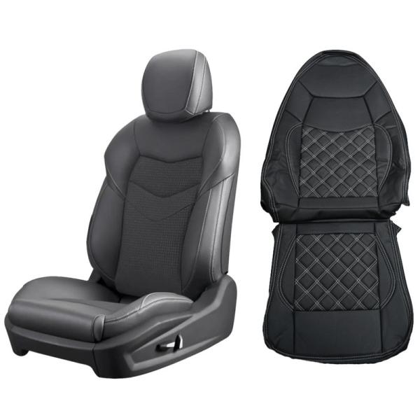 タウンエースバンGL/DXH20.2-S402/412S403/413シートカバーダイヤカットホワイ...