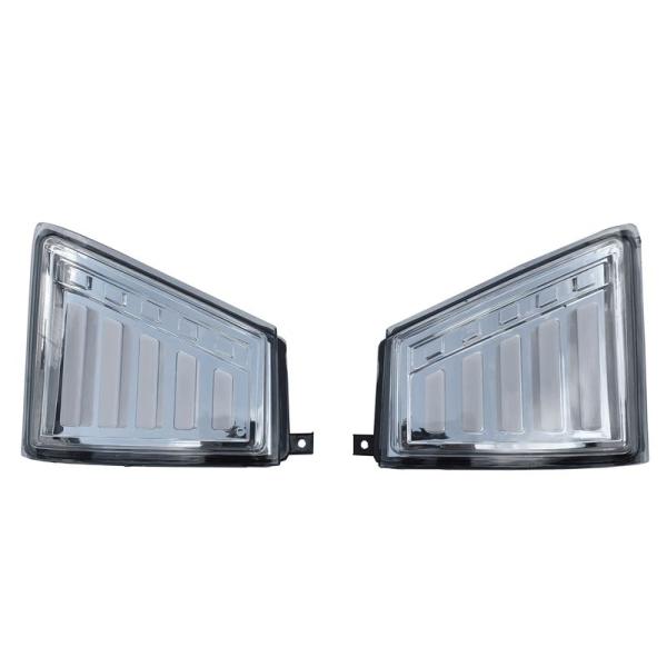 いすゞ07エルフハイキャブワイドキャブ用シーケンシャルウインカーLEDウインカーレンズコーナーレンズ...