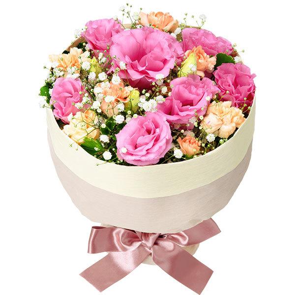 ５月のおすすめ 花キューピット可愛らしさを併せ持ったピンクバラなどの花束 メッセージカード無料  5...