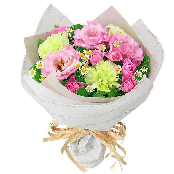 ５月のおすすめ ピンク系のお花が中心のブーケ風花束 メッセージカード無料 511967 生花 フラワ...
