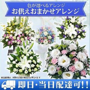 PM２時までのご注文で当日配達　花キューピットのおまかせお供えアレンジメント　EA-3000（母の日・お盆・年末などの繁忙期は除く）