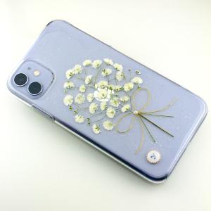 ほぼ全機種対応 押し花 スマホケース No.504】ハンドメイドの押し花
